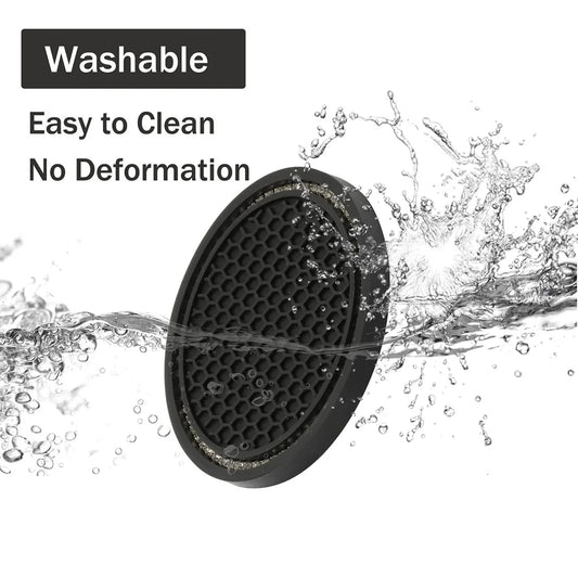 Car Water Cup Pad Holders Non-slip Diamond Rhinestone Silicone Mat Bottle Holder Coaster Auto Interior Decoration Accessories