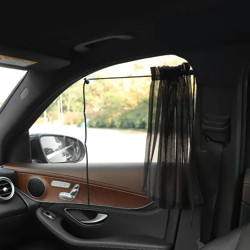 Car Sun Shade Curtains Side Window Sunshade Summer Sun Protection Light/UV Blocking Auto Privacy Blind Curtain