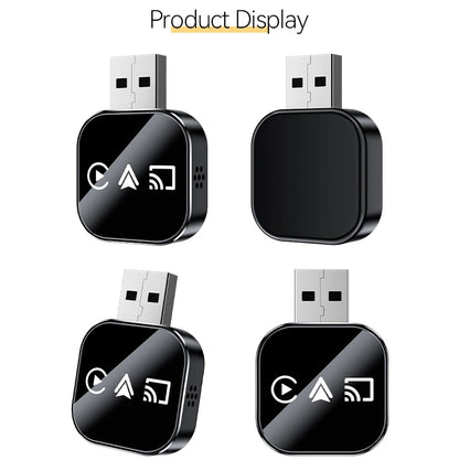 3 in 1 Carplay Adapter Wireless Android Auto AIBox for OEM Wired Carplay Screen Support Original MIC/Button/Touch Control