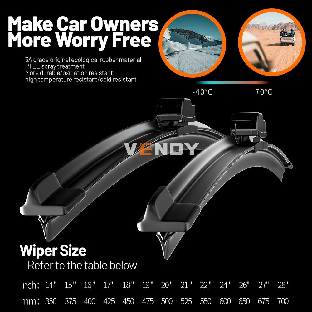 For Audi Q5 8R FY 2008-2023 2009 2011 2013 2014 2016 2017 2018 2019 2020 2pcs Front Windshield Wiper Blades Windscreen Wipers
