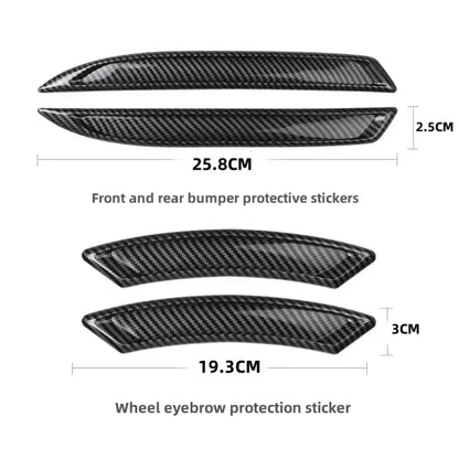 Universal Car Front Rear Bumper Corner Protector Guard Car Wheel Eyebrownti-collision Edge Protection Decoration Strip