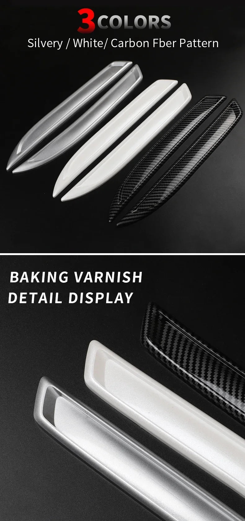 Universal Car Front Rear Bumper Corner Protector Guard Car Wheel Eyebrownti-collision Edge Protection Decoration Strip