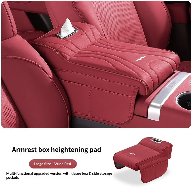 New model of Formula Leopard car armrest box heightening pad：Titanium 7, Titanium 3,Panther 5 Car armrest tissue box