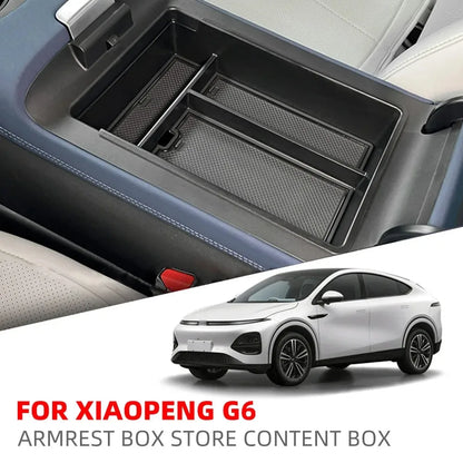 For Xpeng G6 2023~2026 Car Console Armrest Wallet Phone Sundries Storage Box Holder For A Neat And Tidy Car Interior Accessories