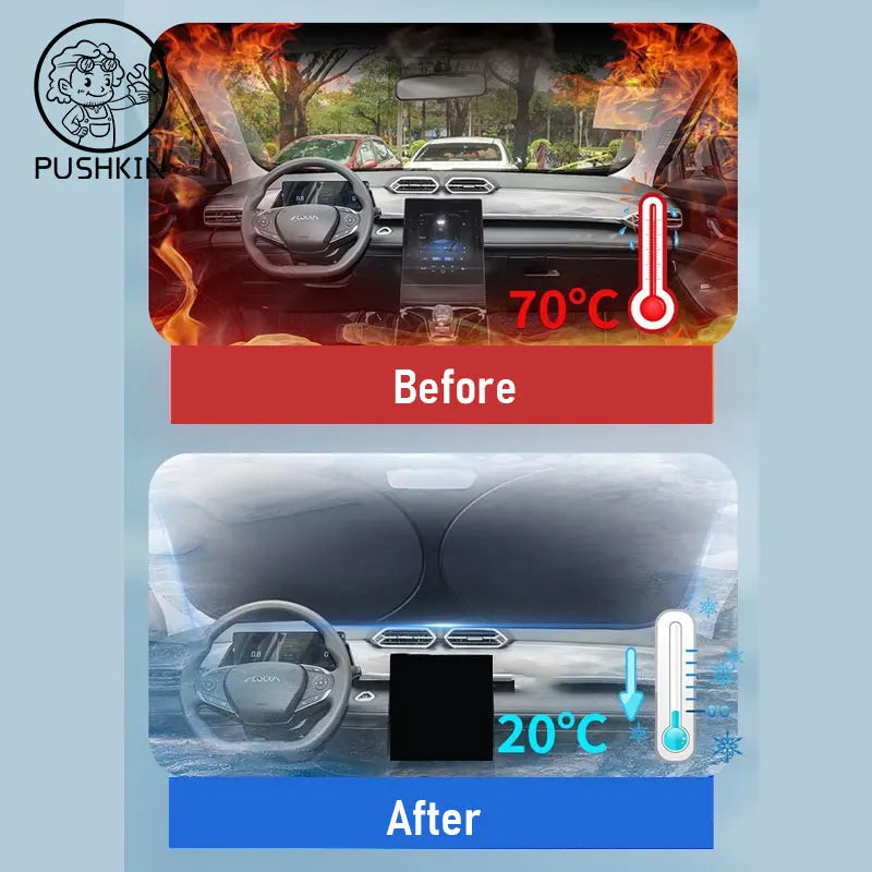 For Dongfeng MAGE GCC Aeolus 2024 2025 2026 Front Windshield Sunshade Heat Insulation Summer Cooling Auto Accessories Foldable