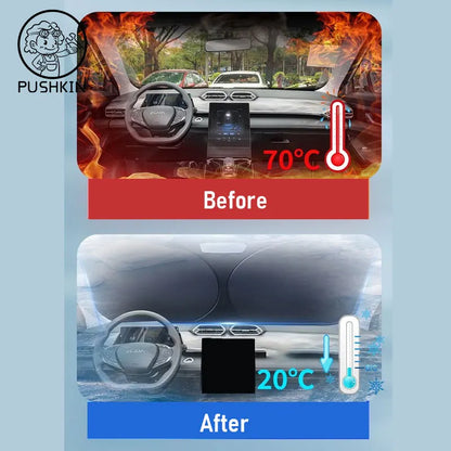 For Dongfeng MAGE GCC Aeolus 2024 2025 2026 Front Windshield Sunshade Heat Insulation Summer Cooling Auto Accessories Foldable