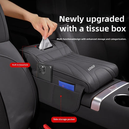 New model of Formula Leopard car armrest box heightening pad：Titanium 7, Titanium 3,Panther 5 Car armrest tissue box