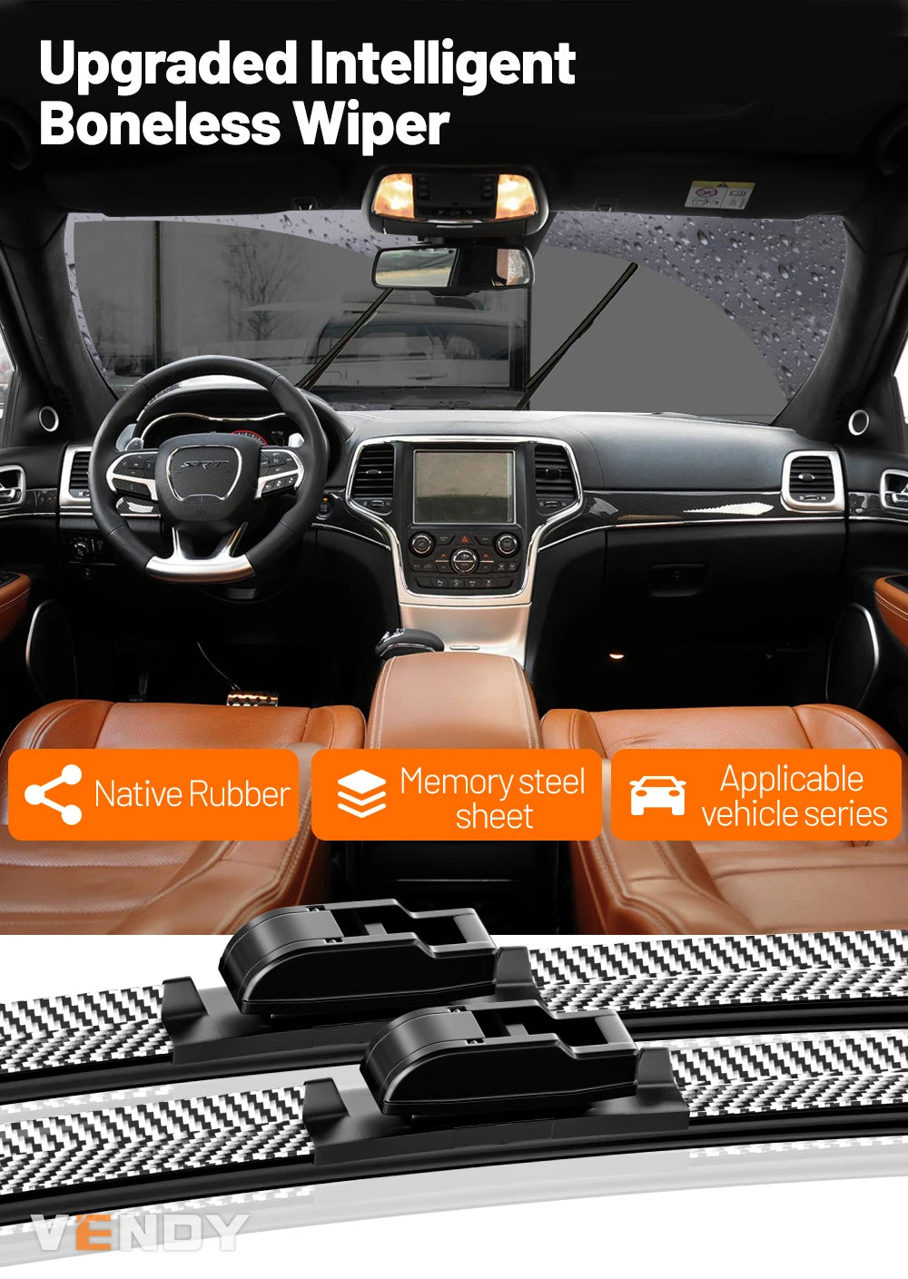 For Audi Q5 8R FY 2008-2023 2009 2011 2013 2014 2016 2017 2018 2019 2020 2pcs Front Windshield Wiper Blades Windscreen Wipers