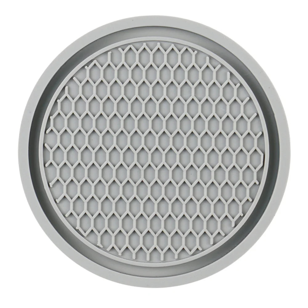 Car Water Cup Pad Holders Non-slip Diamond Rhinestone Silicone Mat Bottle Holder Coaster Auto Interior Decoration Accessories