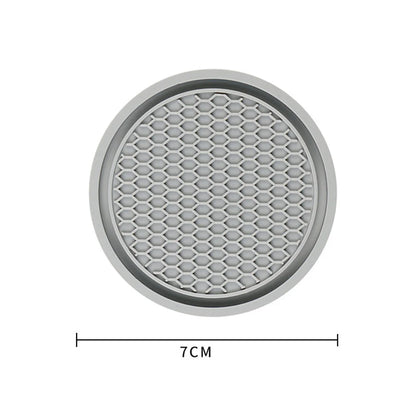 Car Water Cup Pad Holders Non-slip Diamond Rhinestone Silicone Mat Bottle Holder Coaster Auto Interior Decoration Accessories