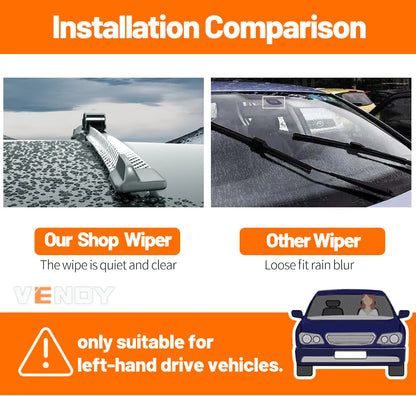 For Audi Q5 8R FY 2008-2023 2009 2011 2013 2014 2016 2017 2018 2019 2020 2pcs Front Windshield Wiper Blades Windscreen Wipers