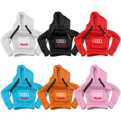 Car Gear Lever Hoodie Shift Lever Cover Handle Hoodie Auto Decor Accessories For Audi Sline A1 A2 A3 A4 A4L P 8V 8L RS RS3 RS4