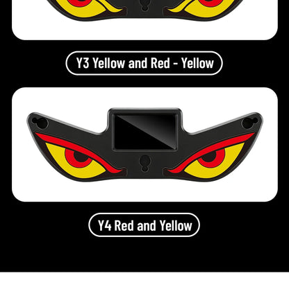 Solar Demon's Eye Car Dynamic Eyes LED Light Blinking Moving Eyes Car Lights Ambience Lamp Decoration No Wiring Required