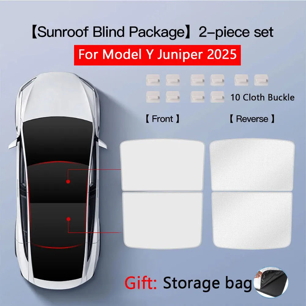 Roof Sunshades for Tesla Model Y 2025 Juniper Model 3 Sunroof Shade Sunshade Roof Sun Shade for 2024-2025 Tesla Model 3 Highland