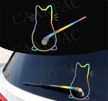 Puppy Dog Fun Cat Rear Glass Car Decoration Car Stickers Car Exterior Sticker Art Design Window Car Styling Stickers Decals