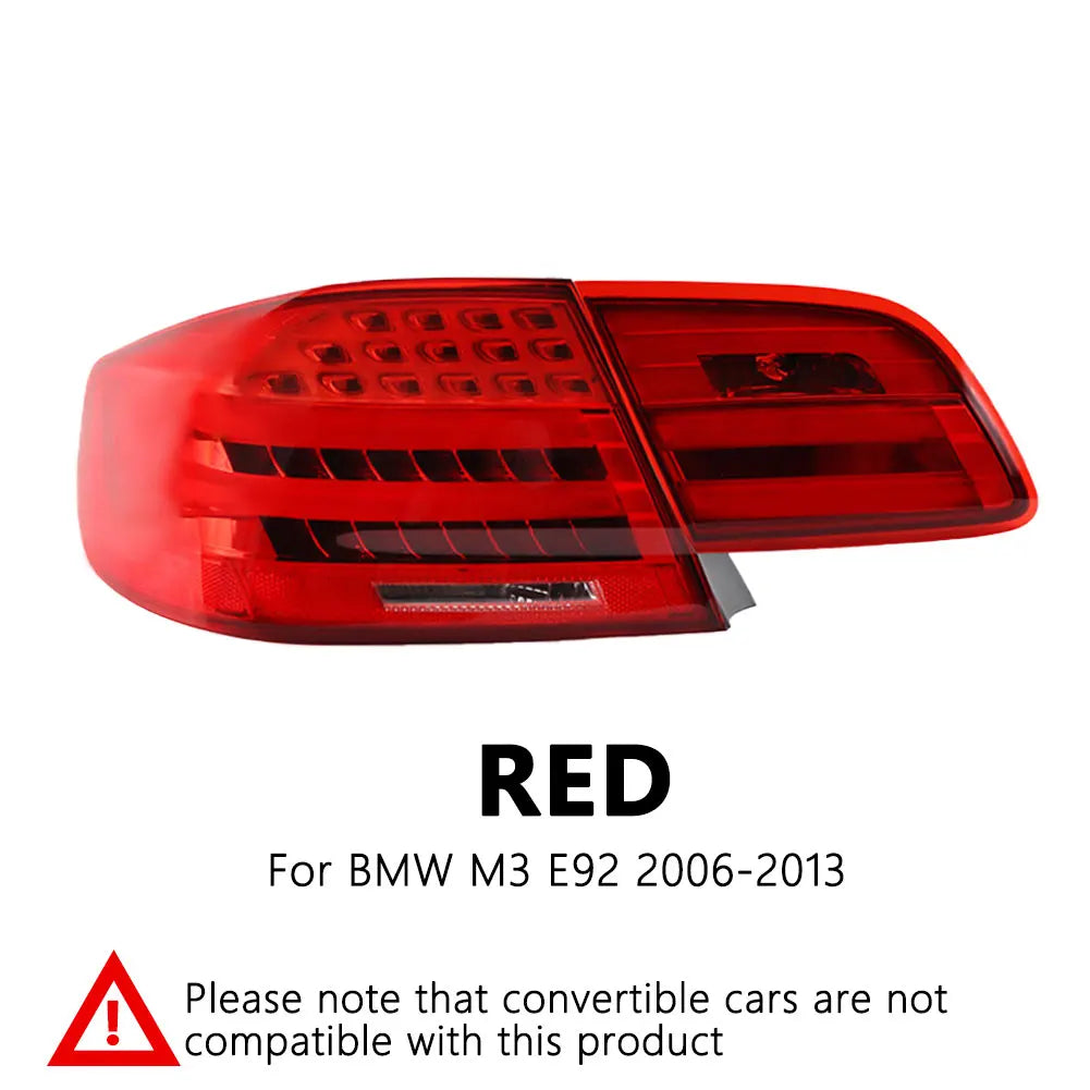 EJR Car Lights For BMW M3 E92 2006-2013 Tail Light 330i 335i Car Lights LED Rear Tail Lamp DRL Brake Signal Reversing Taillights