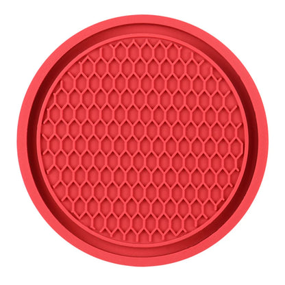 Car Water Cup Pad Holders Non-slip Diamond Rhinestone Silicone Mat Bottle Holder Coaster Auto Interior Decoration Accessories