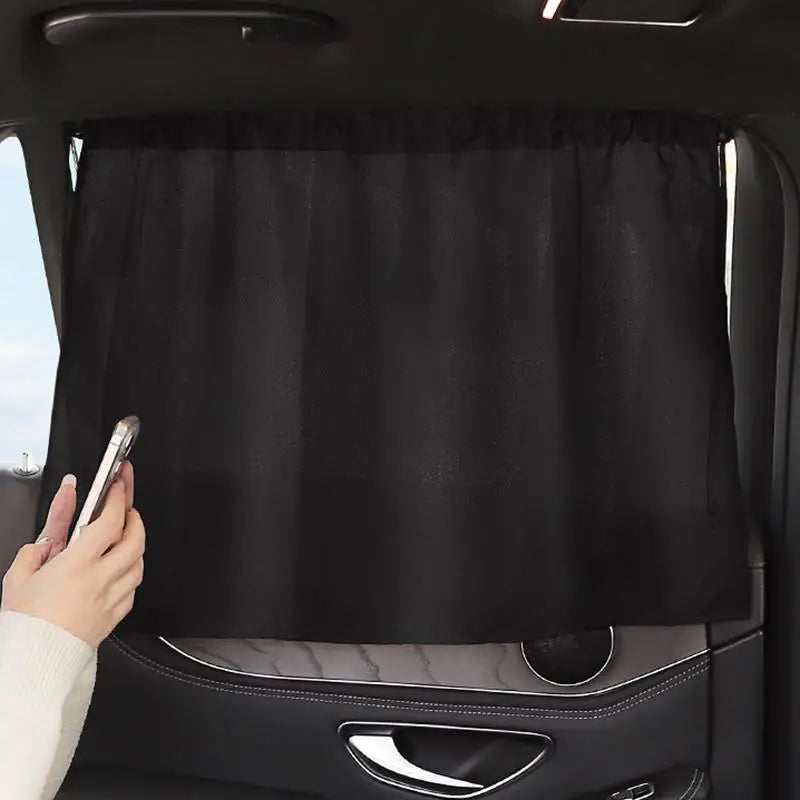 Car Sun Shade Curtains Side Window Sunshade Summer Sun Protection Light/UV Blocking Auto Privacy Blind Curtain