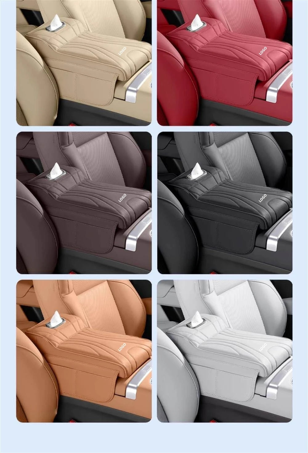 New model of Formula Leopard car armrest box heightening pad：Titanium 7, Titanium 3,Panther 5 Car armrest tissue box