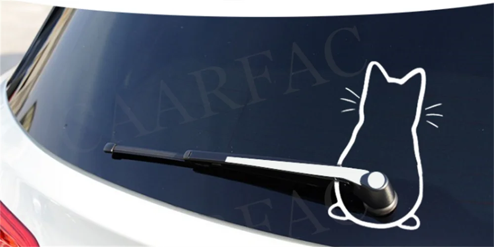 Puppy Dog Fun Cat Rear Glass Car Decoration Car Stickers Car Exterior Sticker Art Design Window Car Styling Stickers Decals