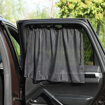 Car Sun Shade Curtains Side Window Sunshade Summer Sun Protection Light/UV Blocking Auto Privacy Blind Curtain