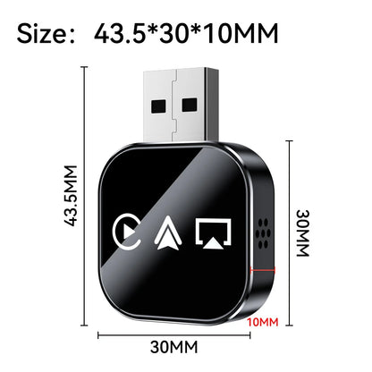 3 in 1 Carplay Adapter Wireless Android Auto AIBox for OEM Wired Carplay Screen Support Original MIC/Button/Touch Control