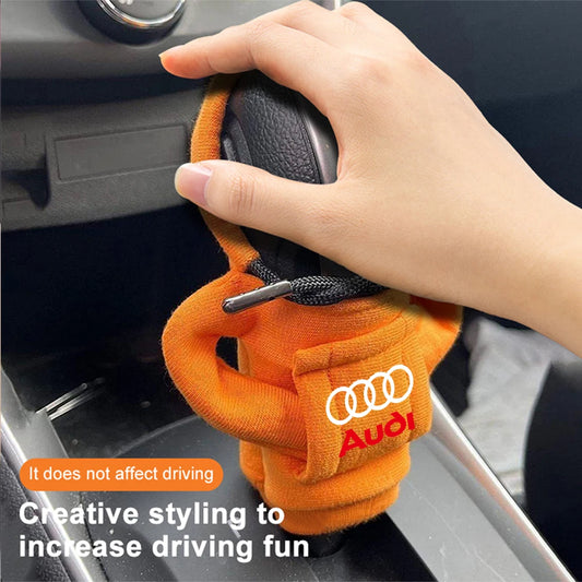 Car Gear Lever Hoodie Shift Lever Cover Handle Hoodie Auto Decor Accessories For Audi Sline A1 A2 A3 A4 A4L P 8V 8L RS RS3 RS4