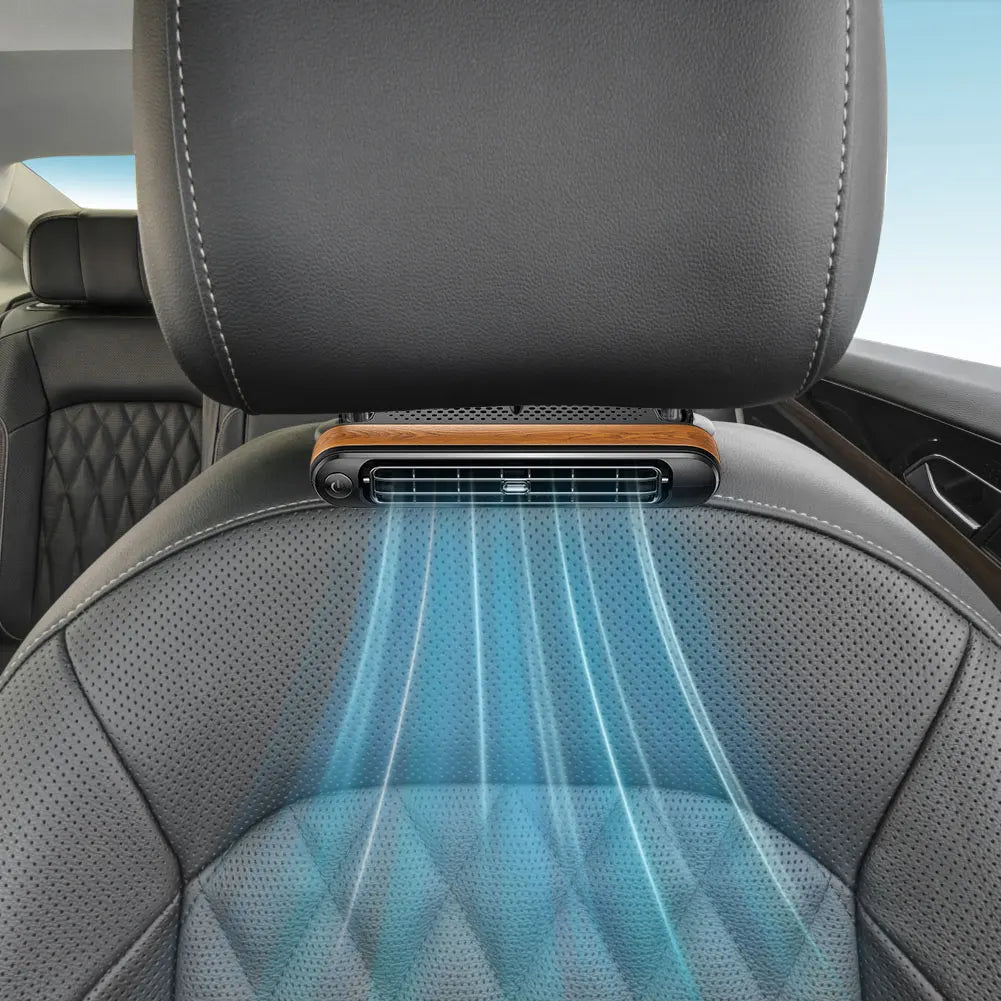 Backseat Cooling Fan Rear Seat Air Circulation Fan Three Adjustable Wind Speeds Portable Fan USB Car Fan for Sedan SUV RV Truck