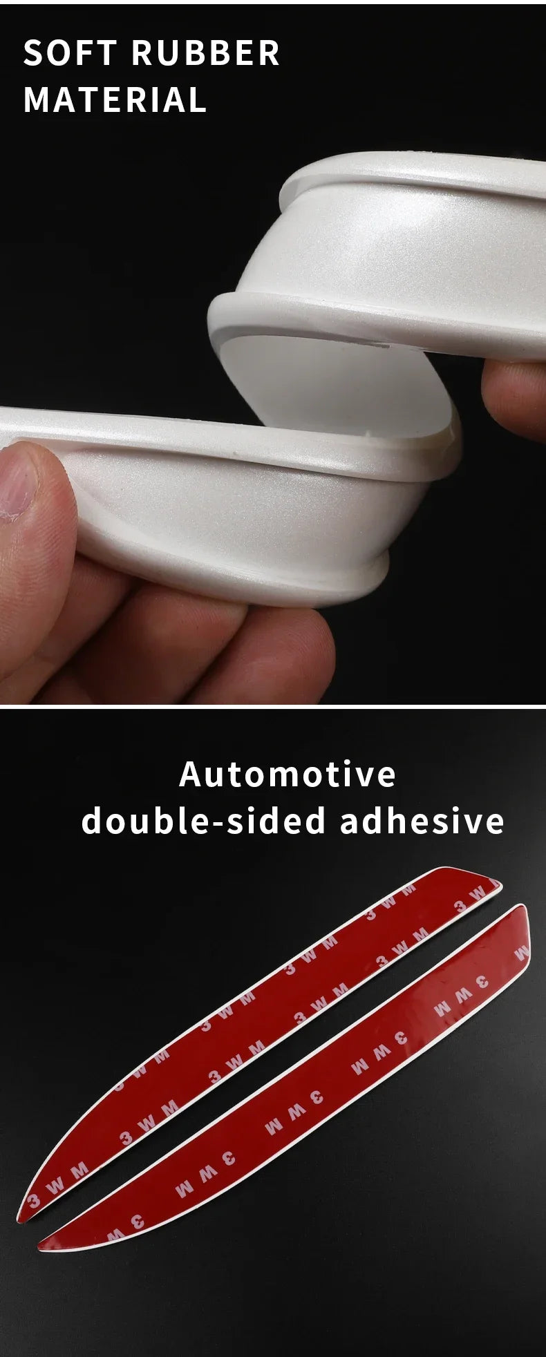 Universal Car Front Rear Bumper Corner Protector Guard Car Wheel Eyebrownti-collision Edge Protection Decoration Strip