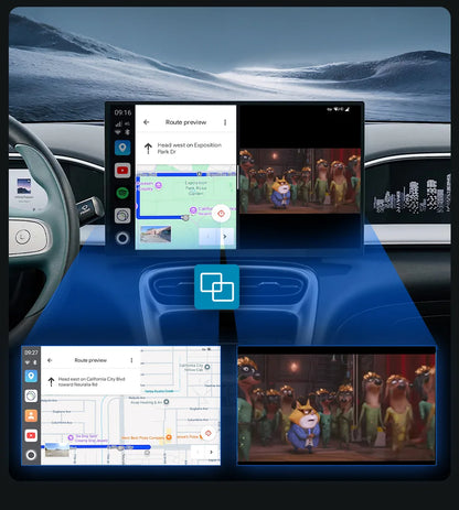 SM6350 Ai Box Android 15.0 8GB+126GB CarPlay Tv Box Support Youtube Netfilx IPTV GNSS Wireless CarPlay Android Auto Wireless