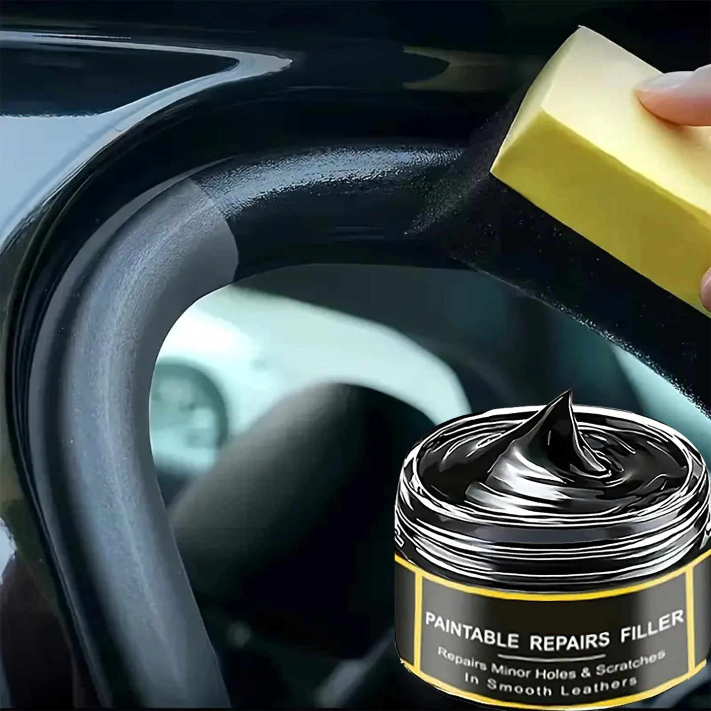 B1267 Car Interior Plastic Leather Scratch Repair Paste Anti-Aging Paste  Automotive Tires Seats Steering Wheel Polishing Wax