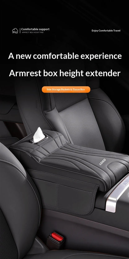 New model of Formula Leopard car armrest box heightening pad：Titanium 7, Titanium 3,Panther 5 Car armrest tissue box