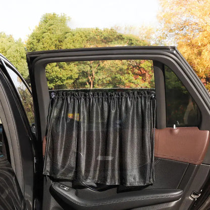 Car Sun Shade Curtains Side Window Sunshade Summer Sun Protection Light/UV Blocking Auto Privacy Blind Curtain