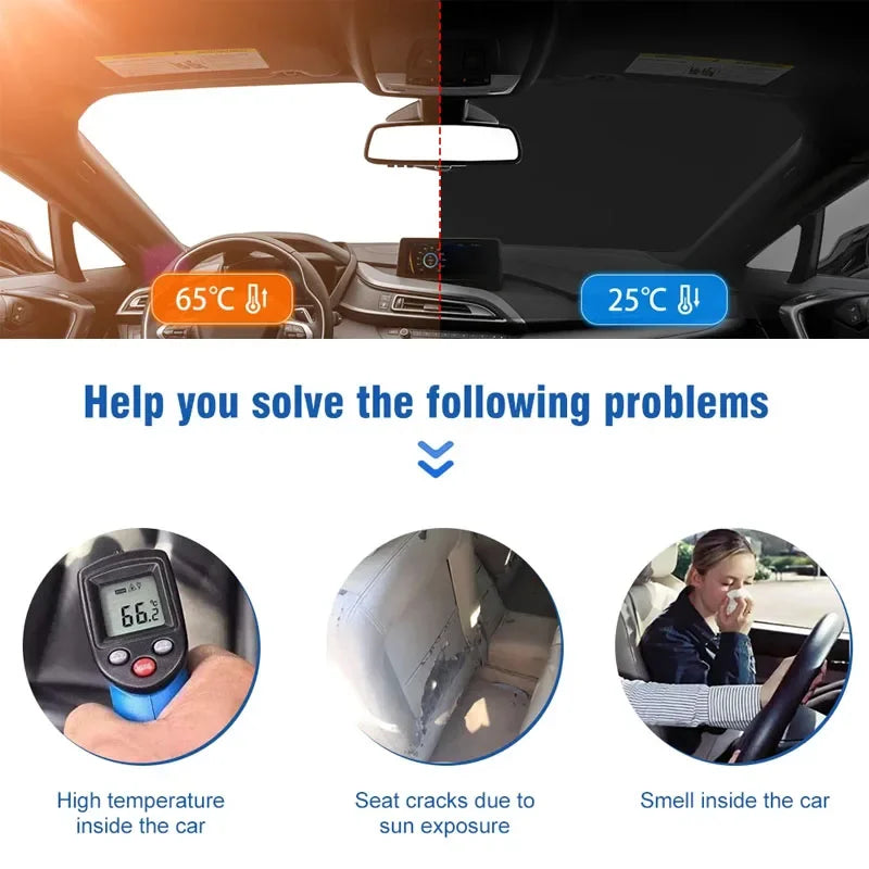 Car Windshield Sunshade Umbrella Summer Sun Protection Sunshade for Chery QQ Tiggo 2 3 4 7 8 Pro T11 Arrizo 3 A13 IQ Fulwin