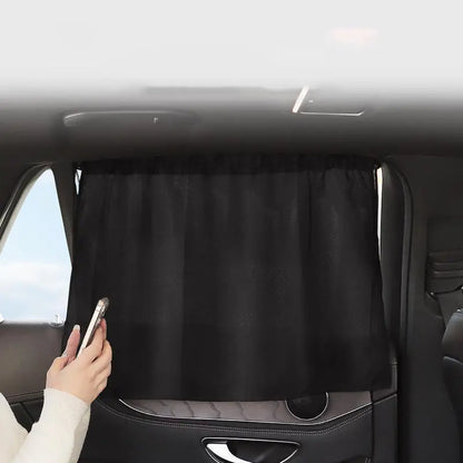 Car Sun Shade Curtains Side Window Sunshade Summer Sun Protection Light/UV Blocking Auto Privacy Blind Curtain