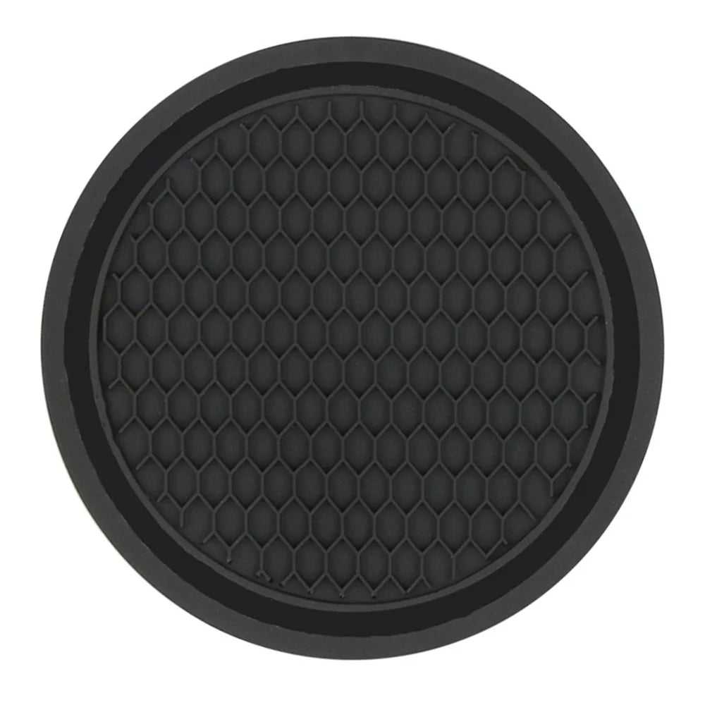 Car Water Cup Pad Holders Non-slip Diamond Rhinestone Silicone Mat Bottle Holder Coaster Auto Interior Decoration Accessories