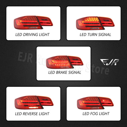 EJR Car Lights For BMW M3 E92 2006-2013 Tail Light 330i 335i Car Lights LED Rear Tail Lamp DRL Brake Signal Reversing Taillights