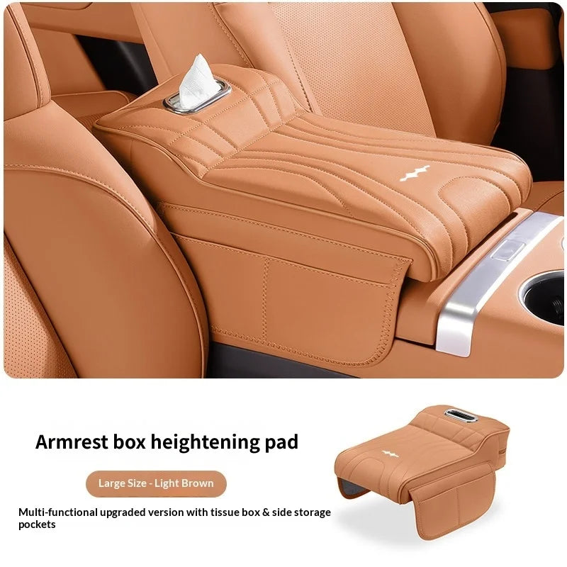 New model of Formula Leopard car armrest box heightening pad：Titanium 7, Titanium 3,Panther 5 Car armrest tissue box