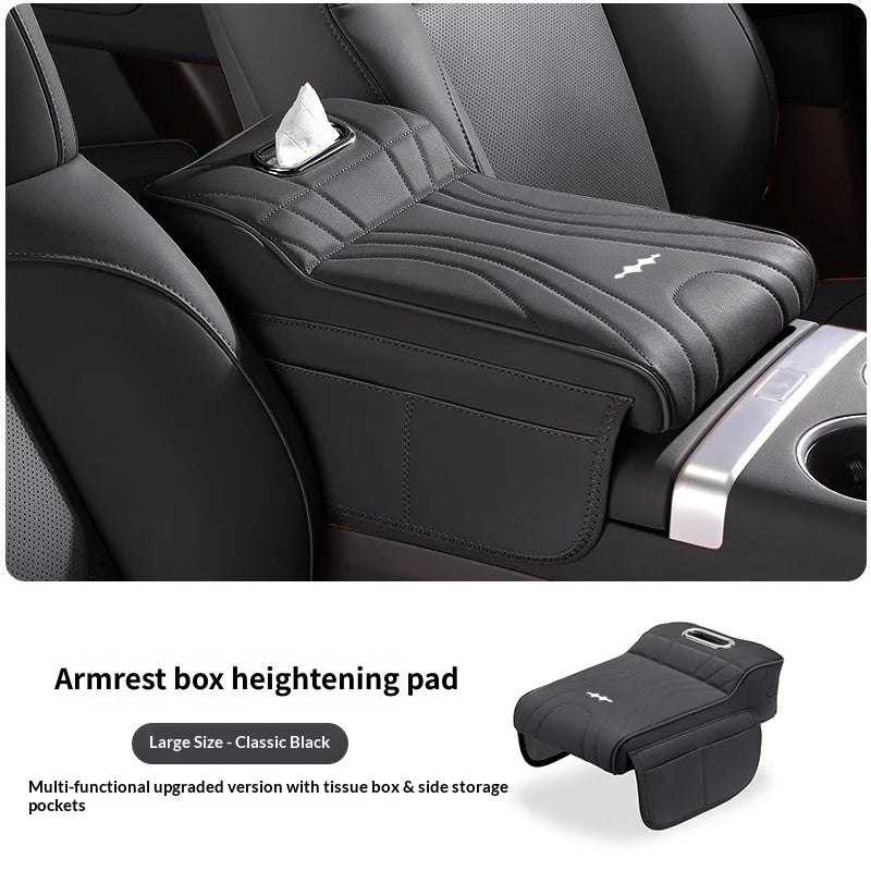 New model of Formula Leopard car armrest box heightening pad：Titanium 7, Titanium 3,Panther 5 Car armrest tissue box