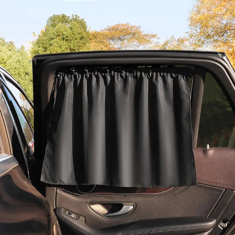 Car Sun Shade Curtains Side Window Sunshade Summer Sun Protection Light/UV Blocking Auto Privacy Blind Curtain