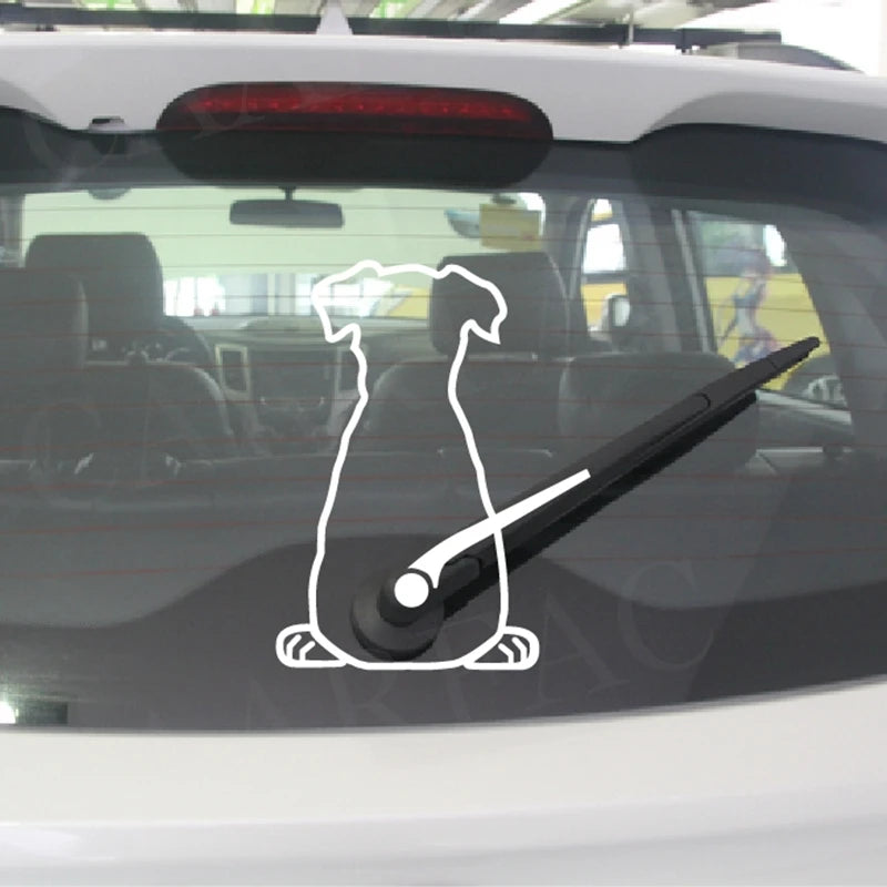 Puppy Dog Fun Cat Rear Glass Car Decoration Car Stickers Car Exterior Sticker Art Design Window Car Styling Stickers Decals