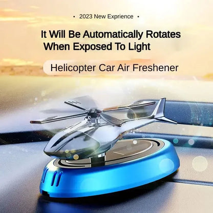 Solar Car Air Freshener Center Console Car Perfume Helicopter Decoration Interior Decoration Solar Car Rotating Perfume Diffuser