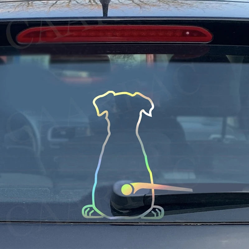 Puppy Dog Fun Cat Rear Glass Car Decoration Car Stickers Car Exterior Sticker Art Design Window Car Styling Stickers Decals