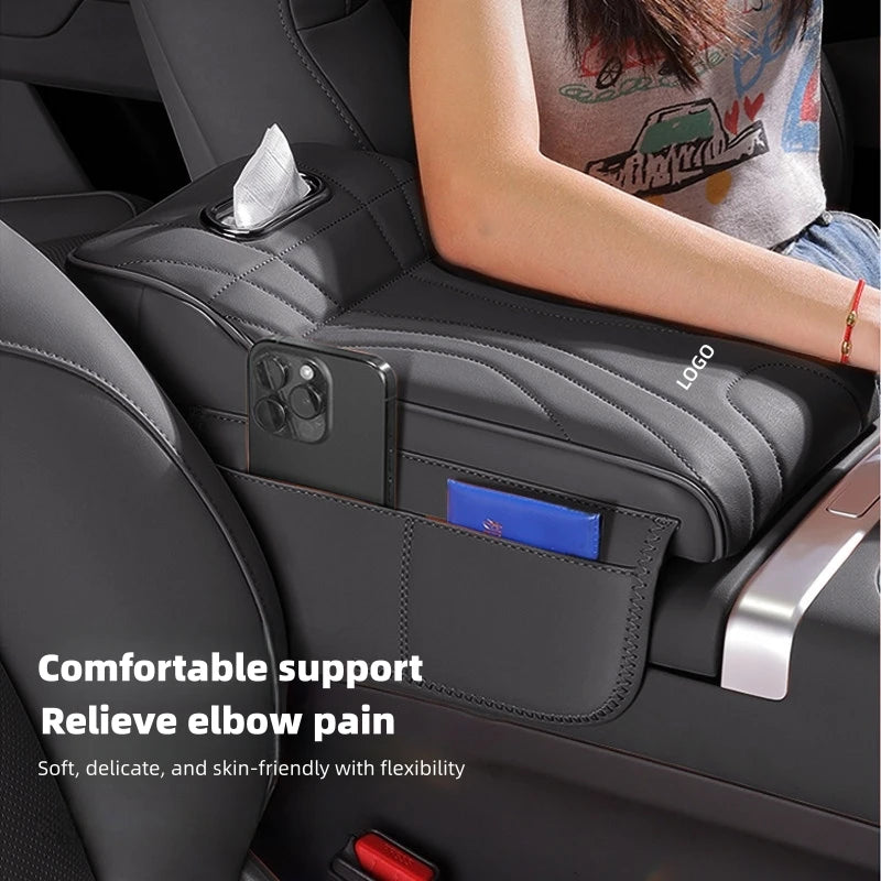New model of Formula Leopard car armrest box heightening pad：Titanium 7, Titanium 3,Panther 5 Car armrest tissue box