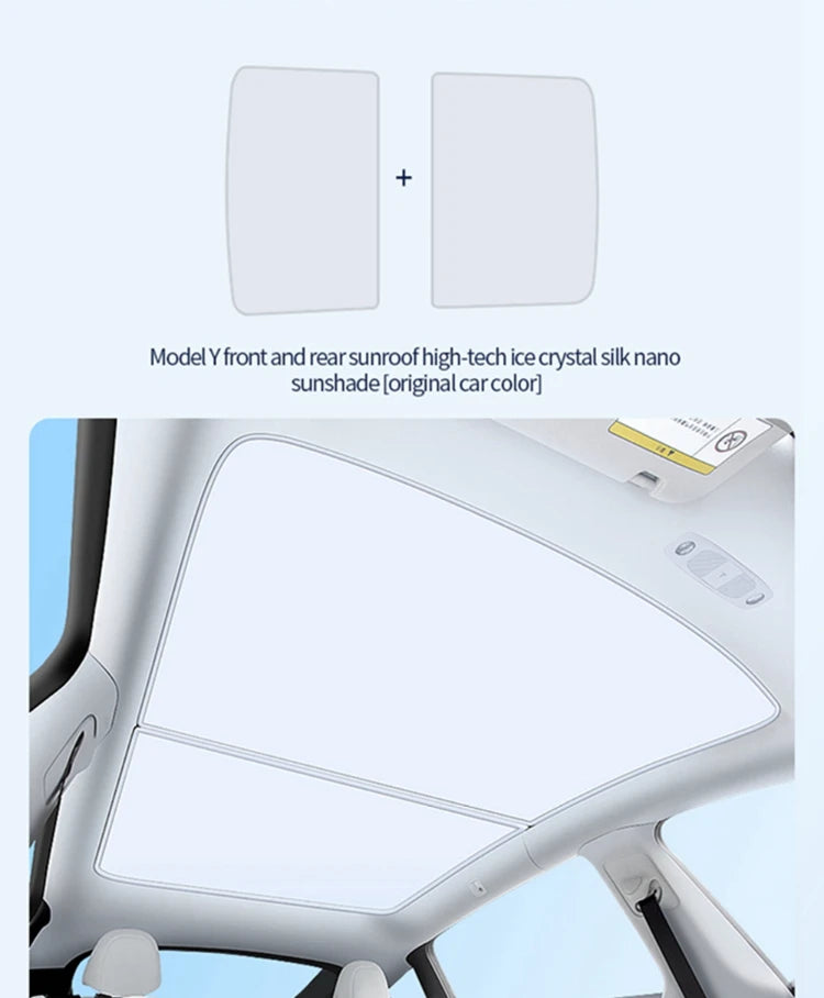 Roof Sunshades for Tesla Model Y 2025 Juniper Model 3 Sunroof Shade Sunshade Roof Sun Shade for 2024-2025 Tesla Model 3 Highland