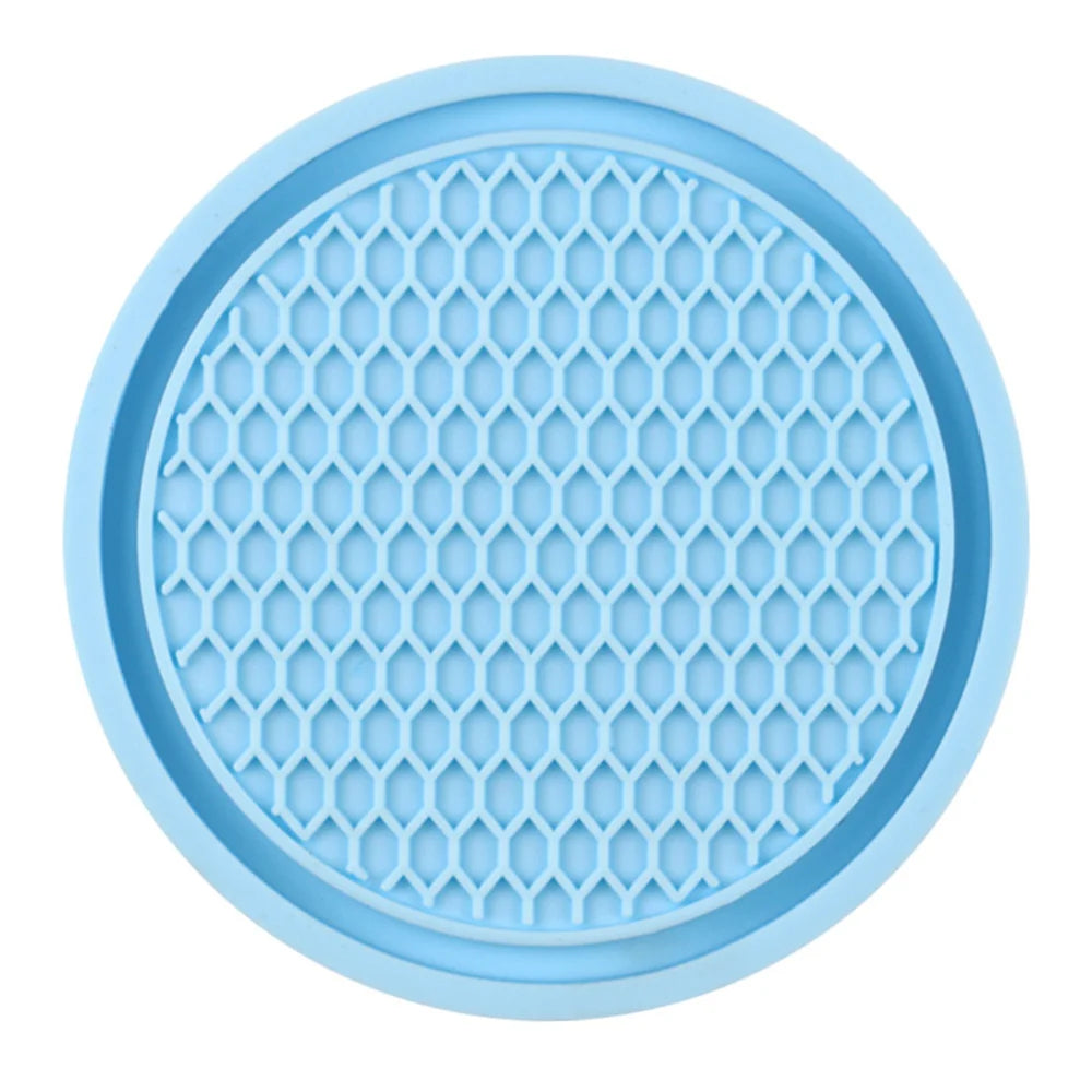 Car Water Cup Pad Holders Non-slip Diamond Rhinestone Silicone Mat Bottle Holder Coaster Auto Interior Decoration Accessories