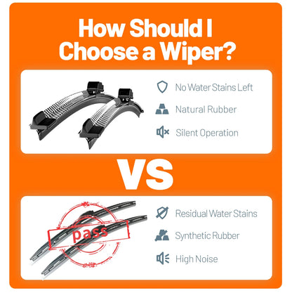 For Audi Q5 8R FY 2008-2023 2009 2011 2013 2014 2016 2017 2018 2019 2020 2pcs Front Windshield Wiper Blades Windscreen Wipers