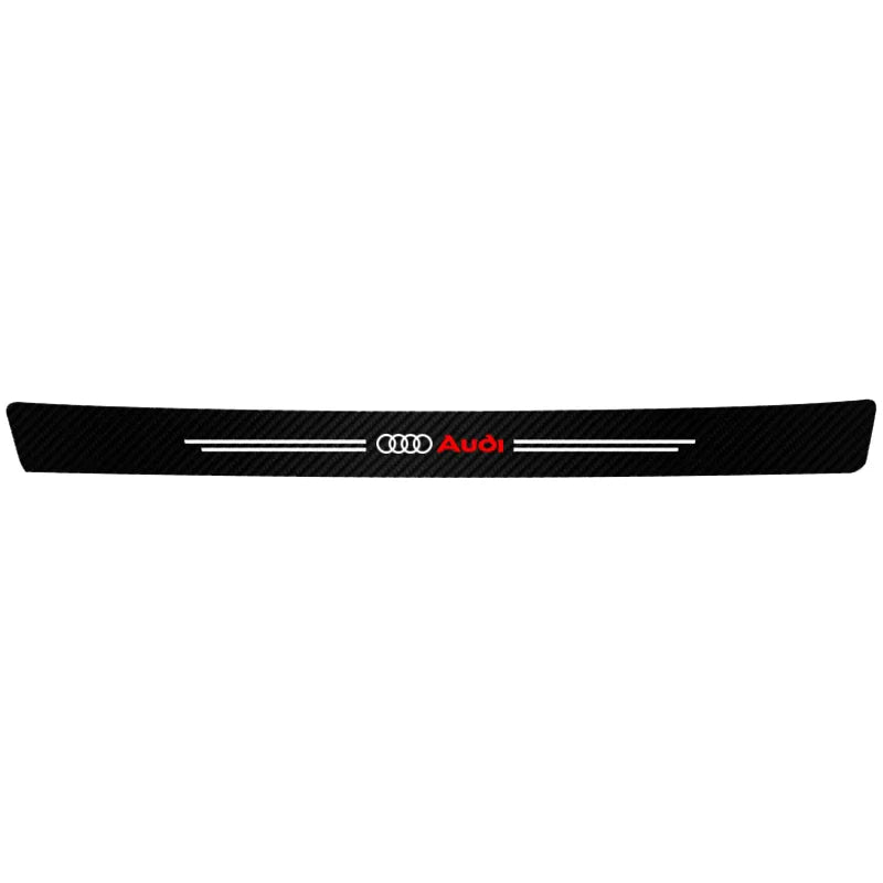 1/4/5Pcs Car Door Sill Scuff Plate Decor Carbon Fiber Stickers For Audi A1 A2 A3 A4 A5 A6 A7 A8 Q1 Q2 Q3 Q4 Q5 Q6 Q7 Q8 TT S5 B8
