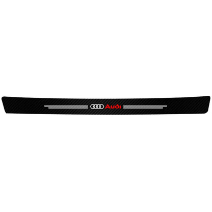 1/4/5Pcs Car Door Sill Scuff Plate Decor Carbon Fiber Stickers For Audi A1 A2 A3 A4 A5 A6 A7 A8 Q1 Q2 Q3 Q4 Q5 Q6 Q7 Q8 TT S5 B8