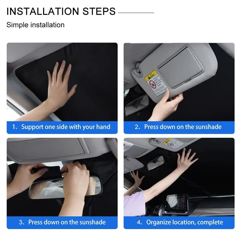 Car Windshield Sunshade Umbrella Summer Sun Protection Sunshade for Chery QQ Tiggo 2 3 4 7 8 Pro T11 Arrizo 3 A13 IQ Fulwin